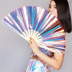 Pink Champagne Fluid Fantasy Rave Fan